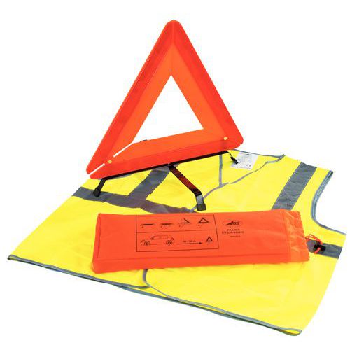 Kit de sécurité Triangle + Gilet