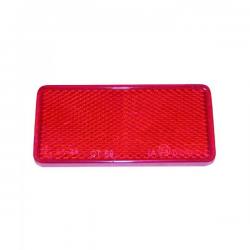 492.20 - CATADIOPTRE RECTANGLE ROUGE 58 mm X 40 mm ADHESIF