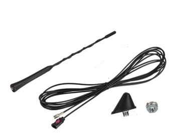 813210 - ANTENNE DE TOIT TYPE VW DAB+/FM - AMPLIFICATEUR DAB+ / FM BRIN 230mm Cable 4,50 m double connecteurs