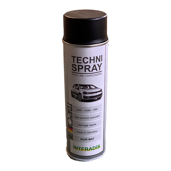 740 - PEINTURE CARROSSERIE NOIR MAT - Aérosol 500 ml