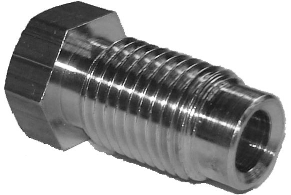 2366 - RACCORD ACIER MALE 4,75 mm - 3/8 - 24UNF x 15 mm