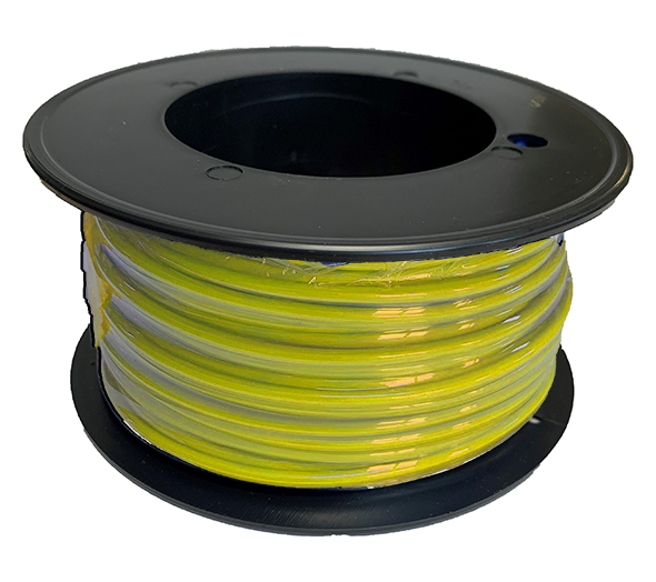 504225 - CABLE ELECTRIQUE 1,5 mm² JAUNE - Bobine de 25 M