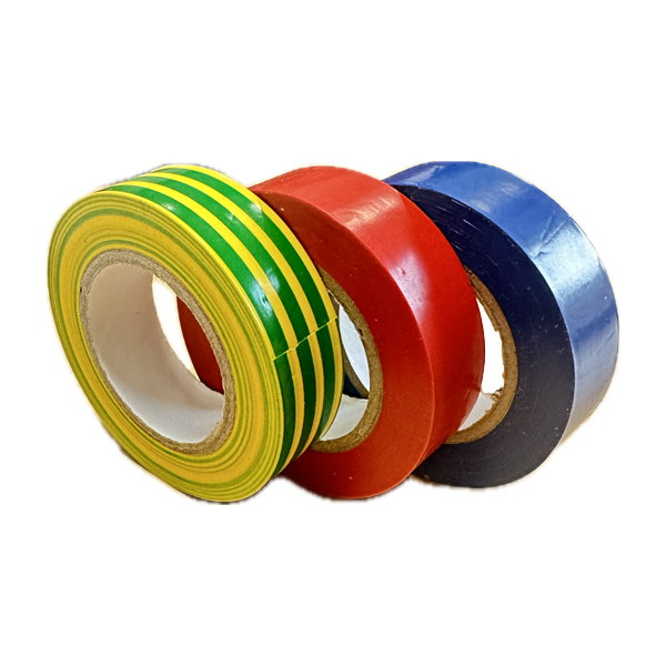 528BL - ADHESIF ISOLANT COULEURS PANACHEES 15 MM x 10 M - PAR 3