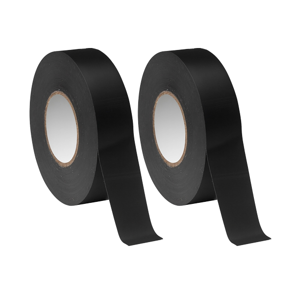 476BL - RUBAN ADHESIF NOIR ISO 19 mm X 10 M - par 2